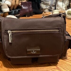 kate spade Chocolate Brown Crossbody Messenger Bag
